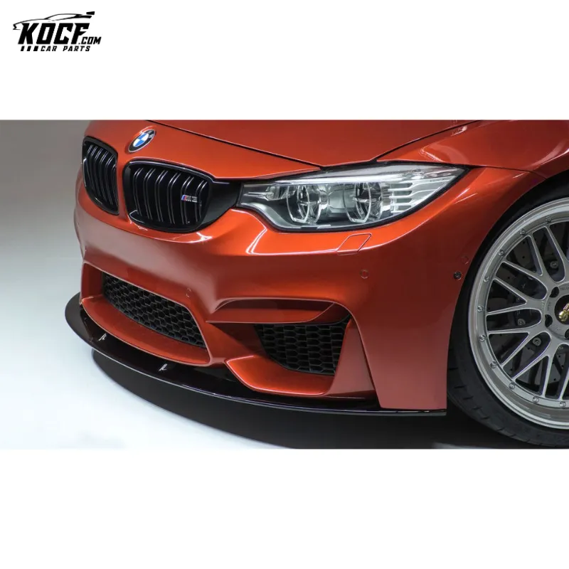 2015-19 F80 M3 3Ds Style Carbon Fiber Front Bumper Lip Splitter Spoiler For BMW M3 M4 F80 F82