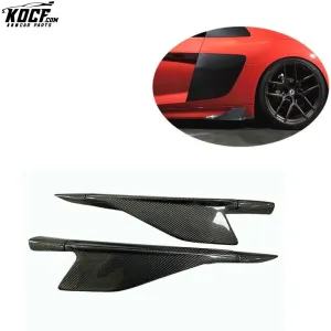 2017  R8 4S Side Skirts Blade Splitter CRP Style Carbon Fiber Side Skirts Winglets For Audi R8 V10 New R8