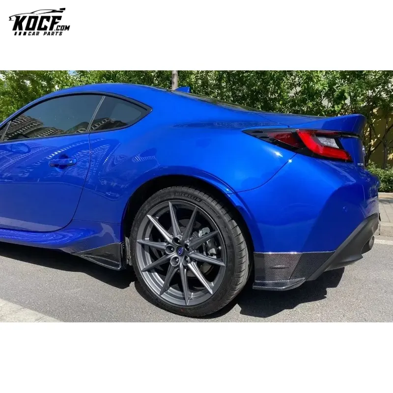 2022 BRZ GR86 Sti-P style Carbon Fiber Side Splitter Skirts Winglet For Subaru BRZ GR86