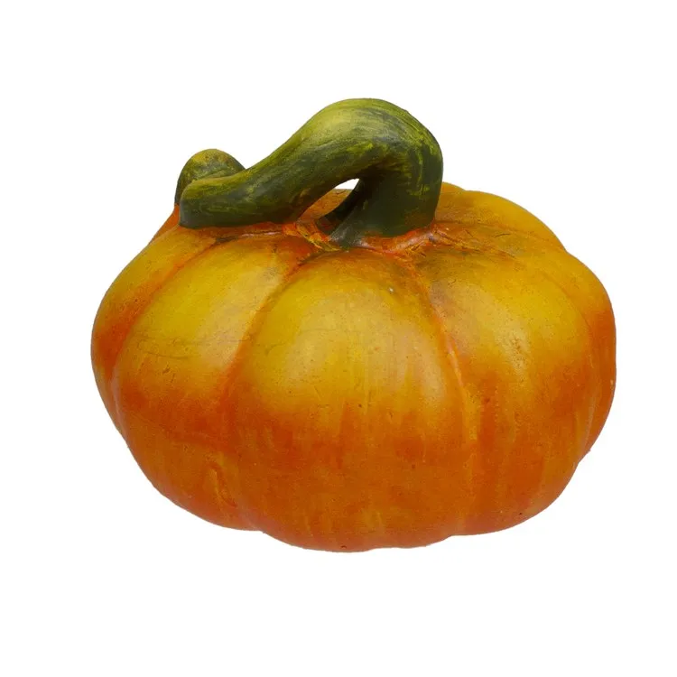 5.5" Beige Burlap Autumn Harvest Tabletop Pumpkin