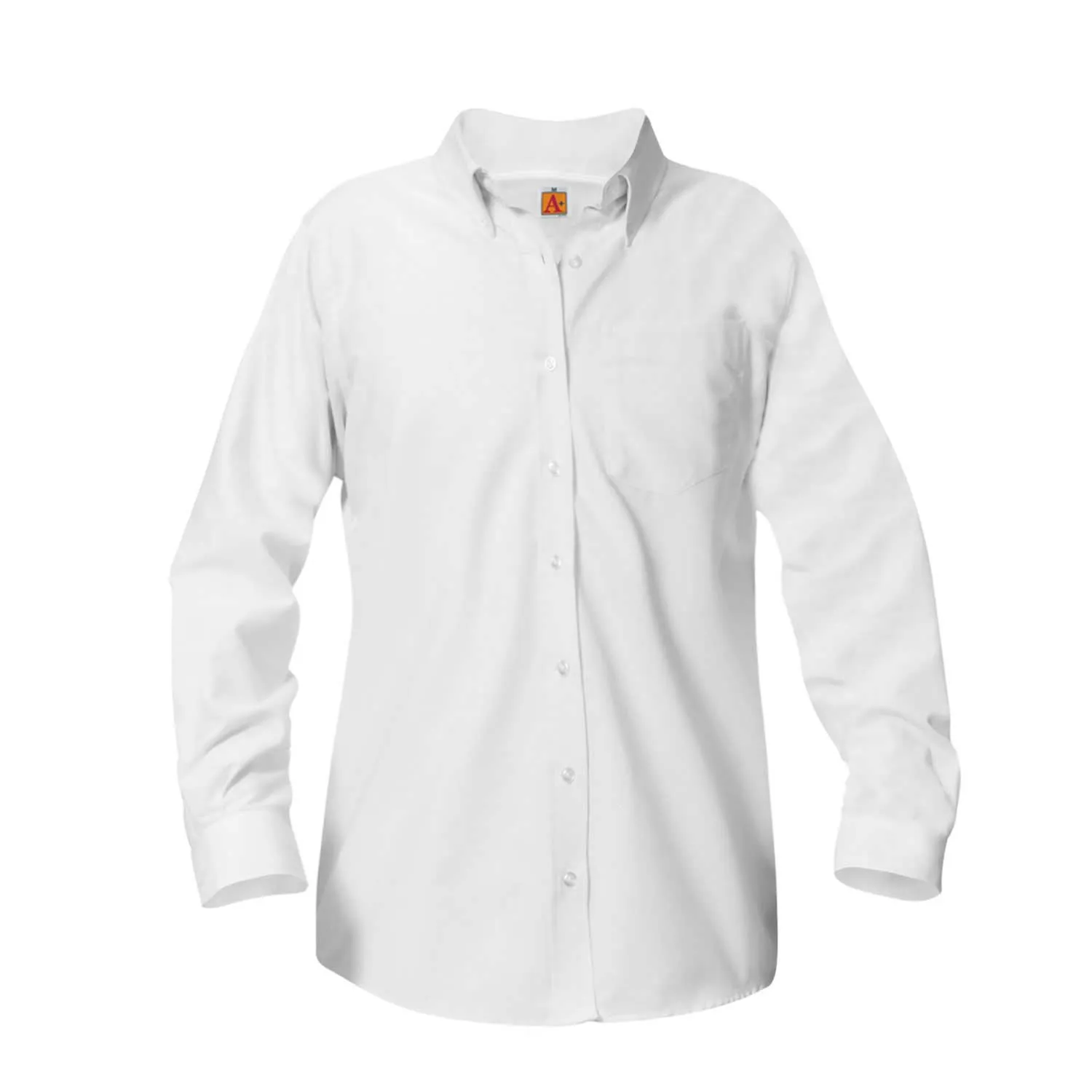Adult Girls Long Sleeve Oxford Blouse