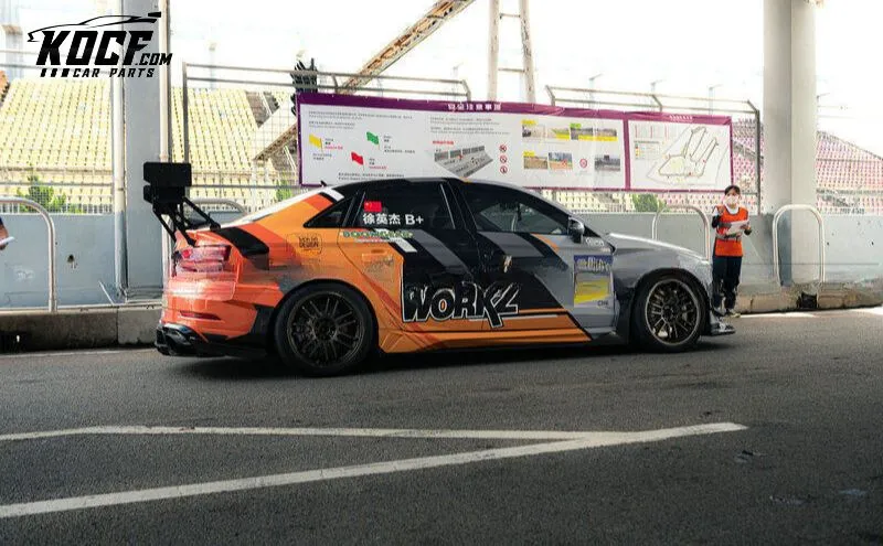 Audi A3 S3 Rs3 8v Stanceworkz Spec-LM Real Carbon Fiber Side Skirt Extension