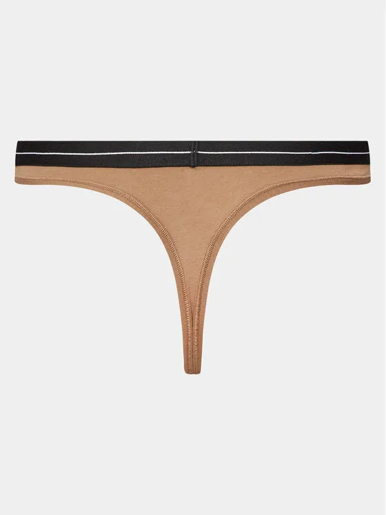 BOSS Womens Cotton Stretch Thong 3 Pack - Multicolour