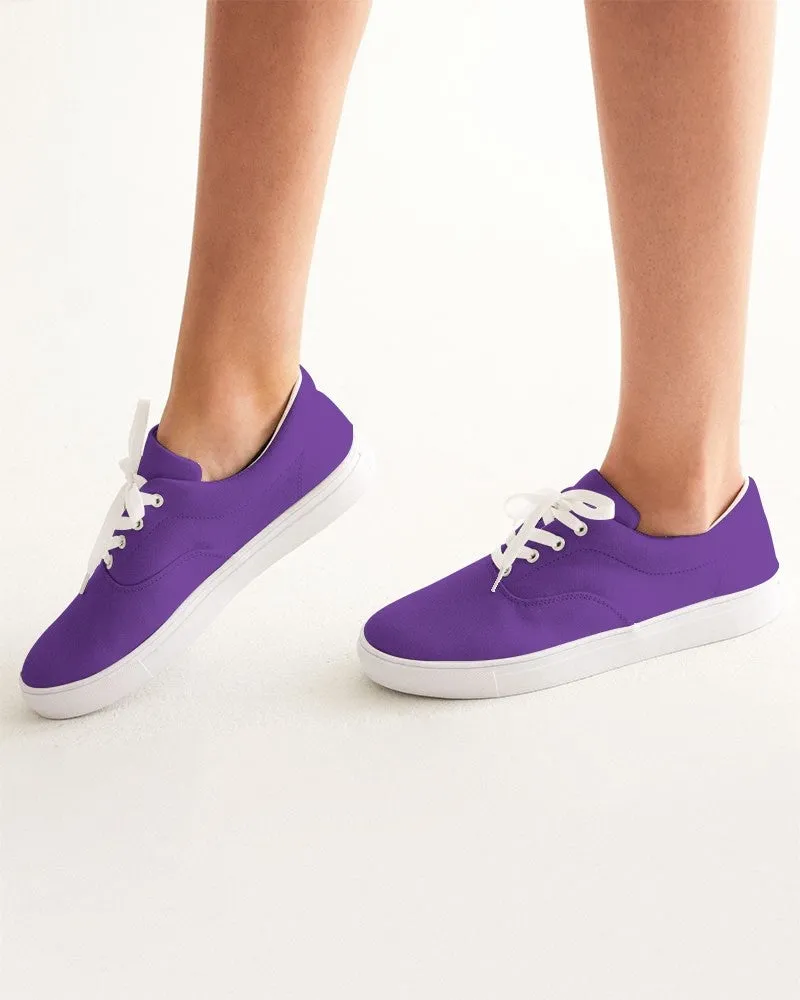Bright Violet Women's Canvas Sneakers | Women's | Bright Pure Violet | C75M100Y0K0
