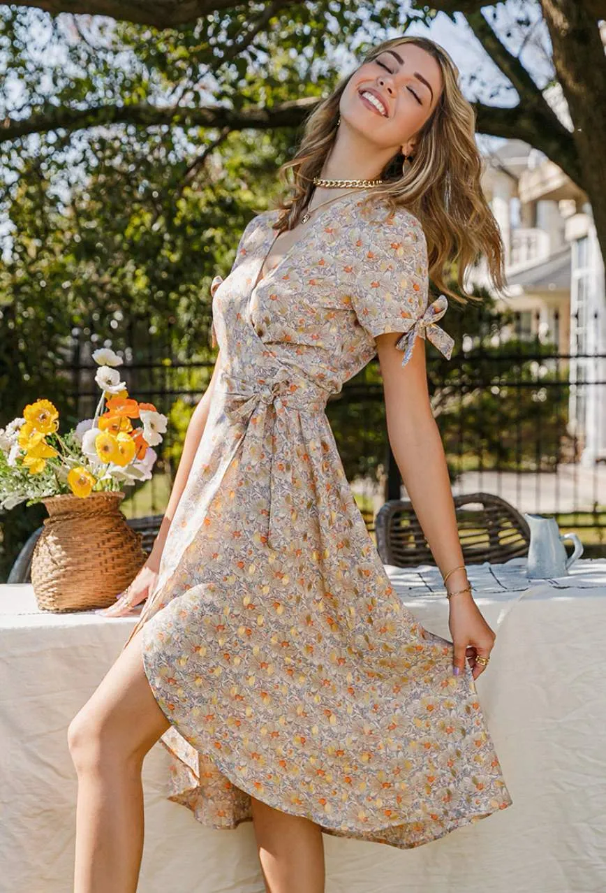 Camille Floral Midi Dress