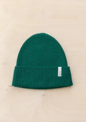 Cashmere & Merino Beanie in Forest