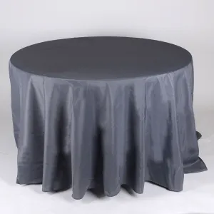 Charcoal - 132 Inch Polyester Round Tablecloths