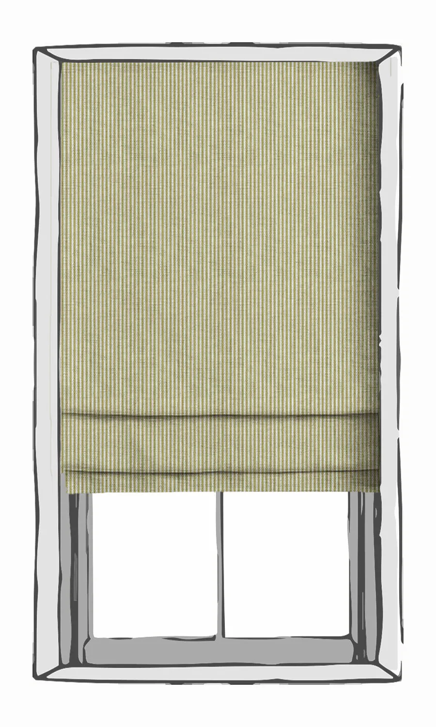 'Costume Shade' Striped Print Shades (Chartreuse Green/ White)