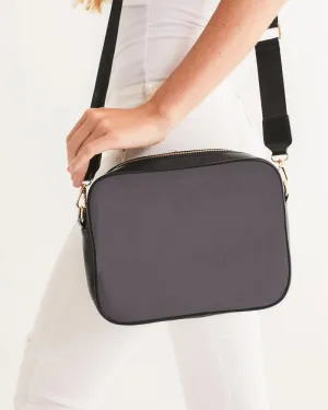 Dark Magenta Gray Crossbody Bag | Dark Pale Magenta Gray | C0M10Y0K80