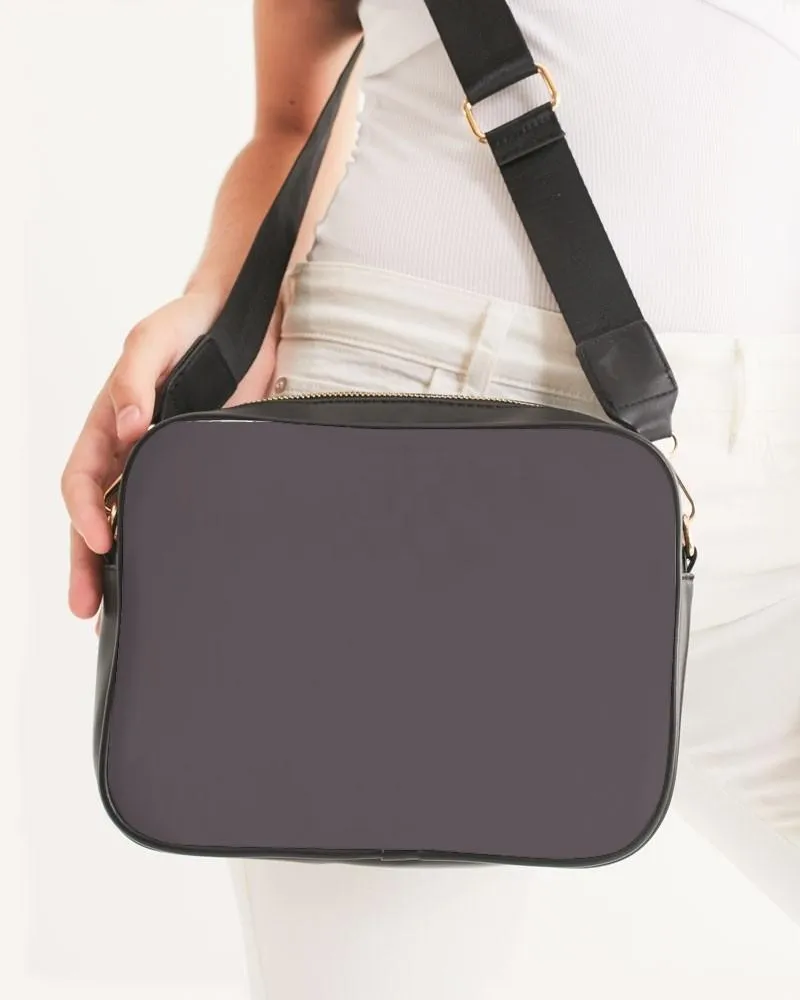 Dark Magenta Gray Crossbody Bag | Dark Pale Magenta Gray | C0M10Y0K80