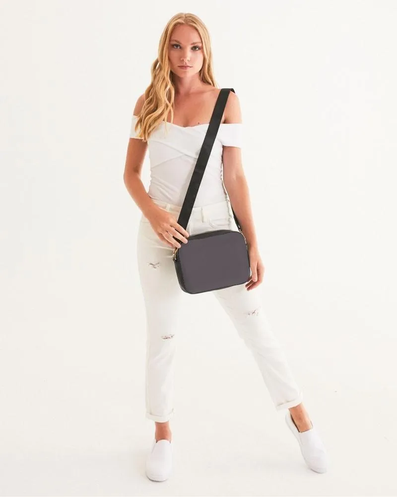 Dark Magenta Gray Crossbody Bag | Dark Pale Magenta Gray | C0M10Y0K80