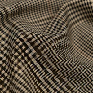 Deadstock Jumbo Glen Plaid Poly Viscose Suiting - Archives