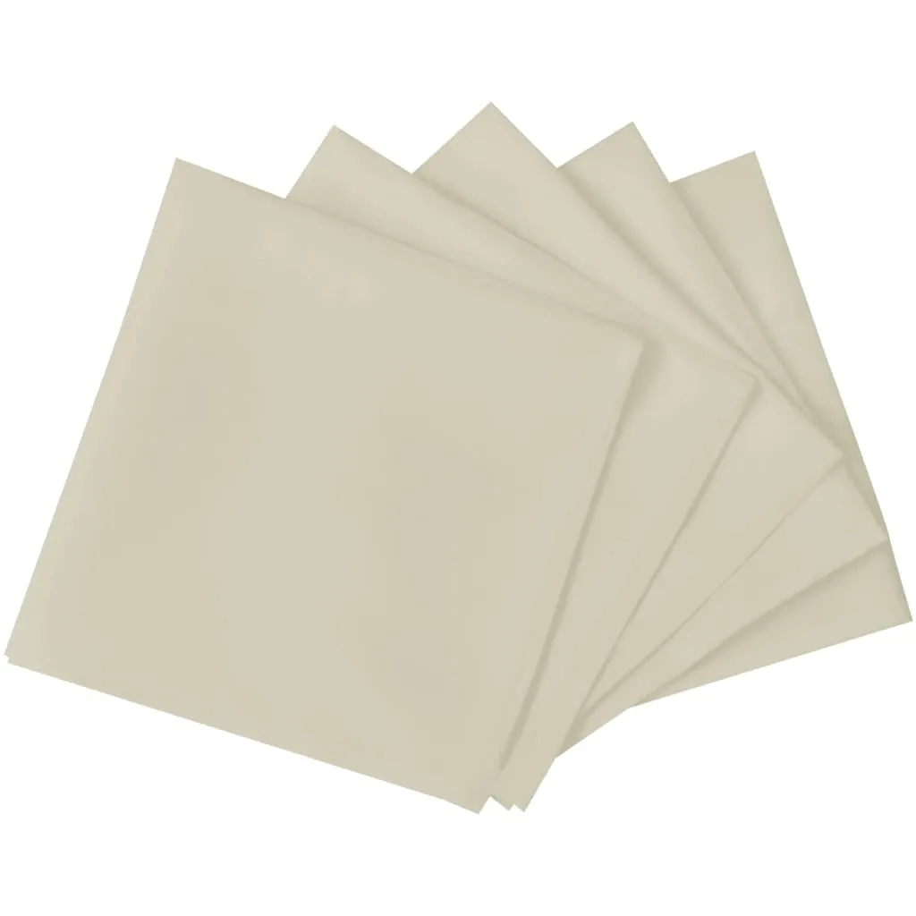 Dinner Napkins 25 pcs Cream 50x50 cm
