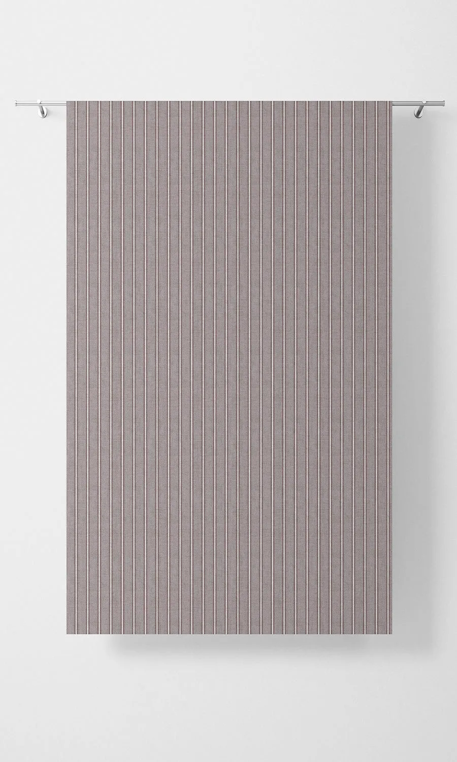 'Dry Lotus' Modern Striped Custom Roman Shades (Plum Purple)