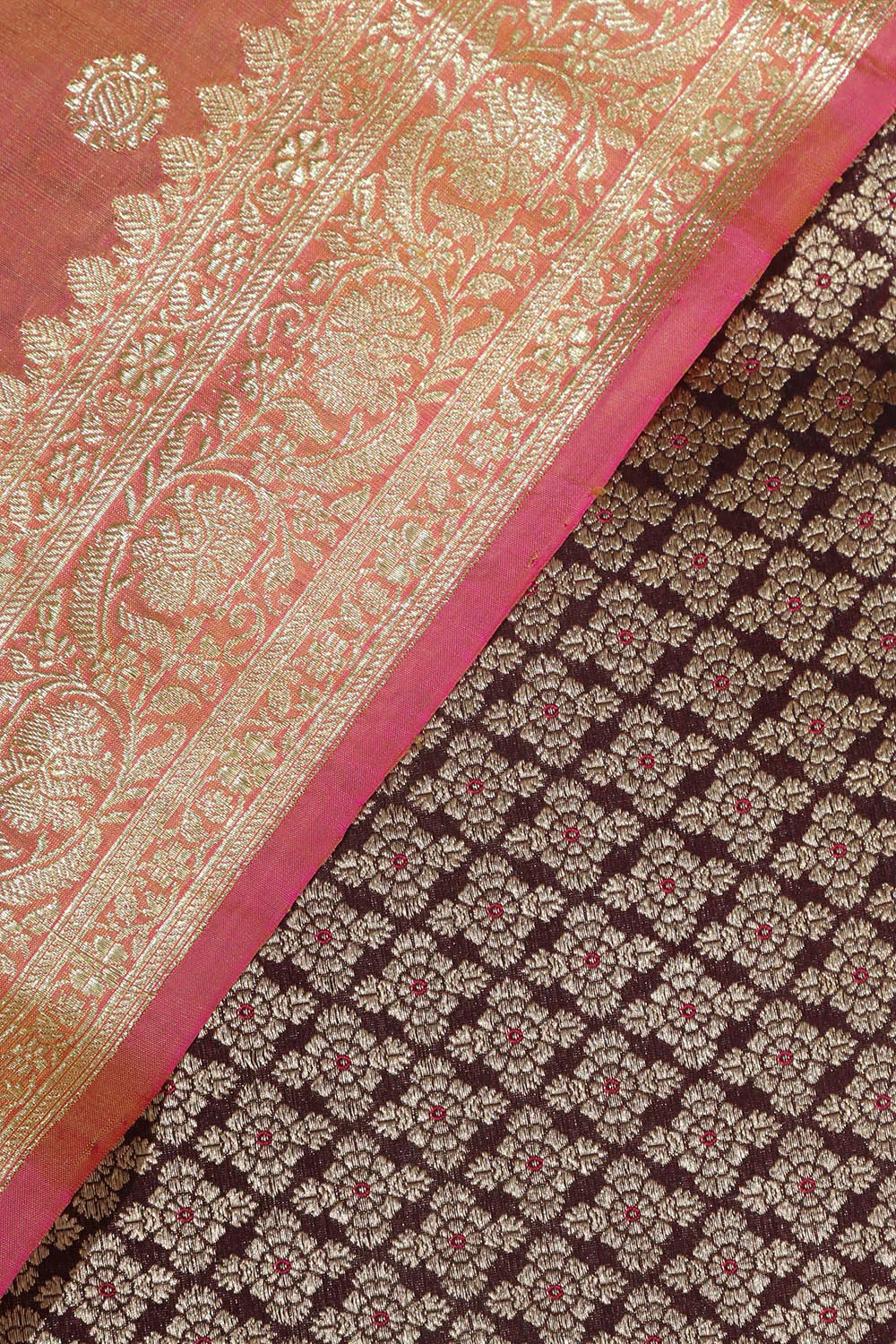 Elegant Maroon Banarasi Handloom Pure Katan Silk Suit With Banarasi Handloom Pure Katan Silk Dupatta