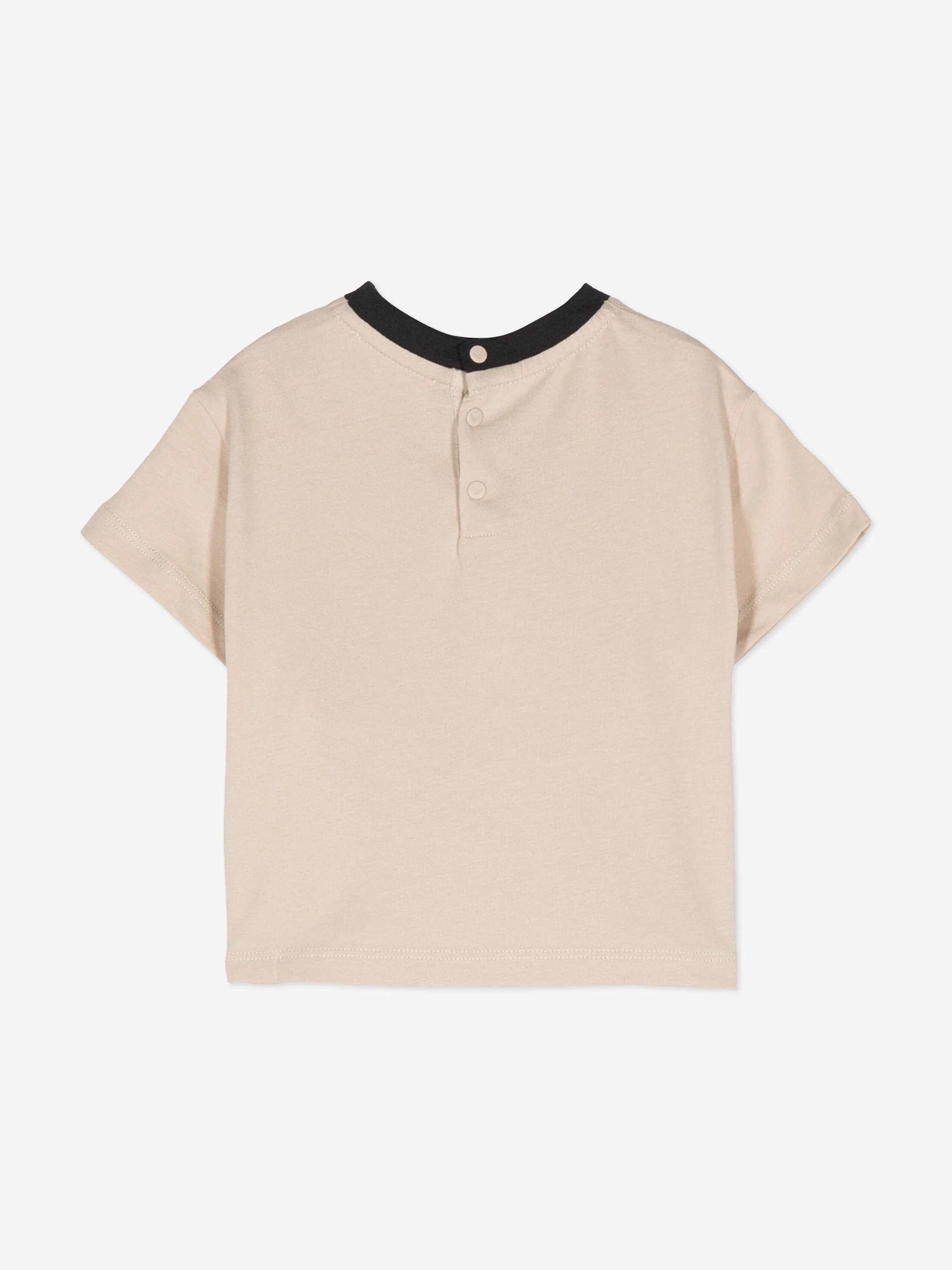 Emporio Armani Baby Boys Logo T-Shirt in Beige