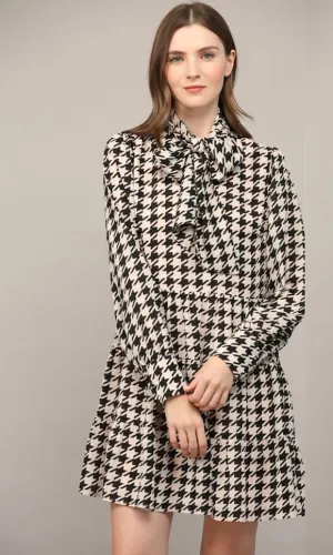 Houndstooth Dress
