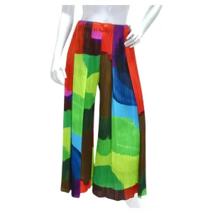 Issey Miyake 1990s Pleats Please Multicolor Pants