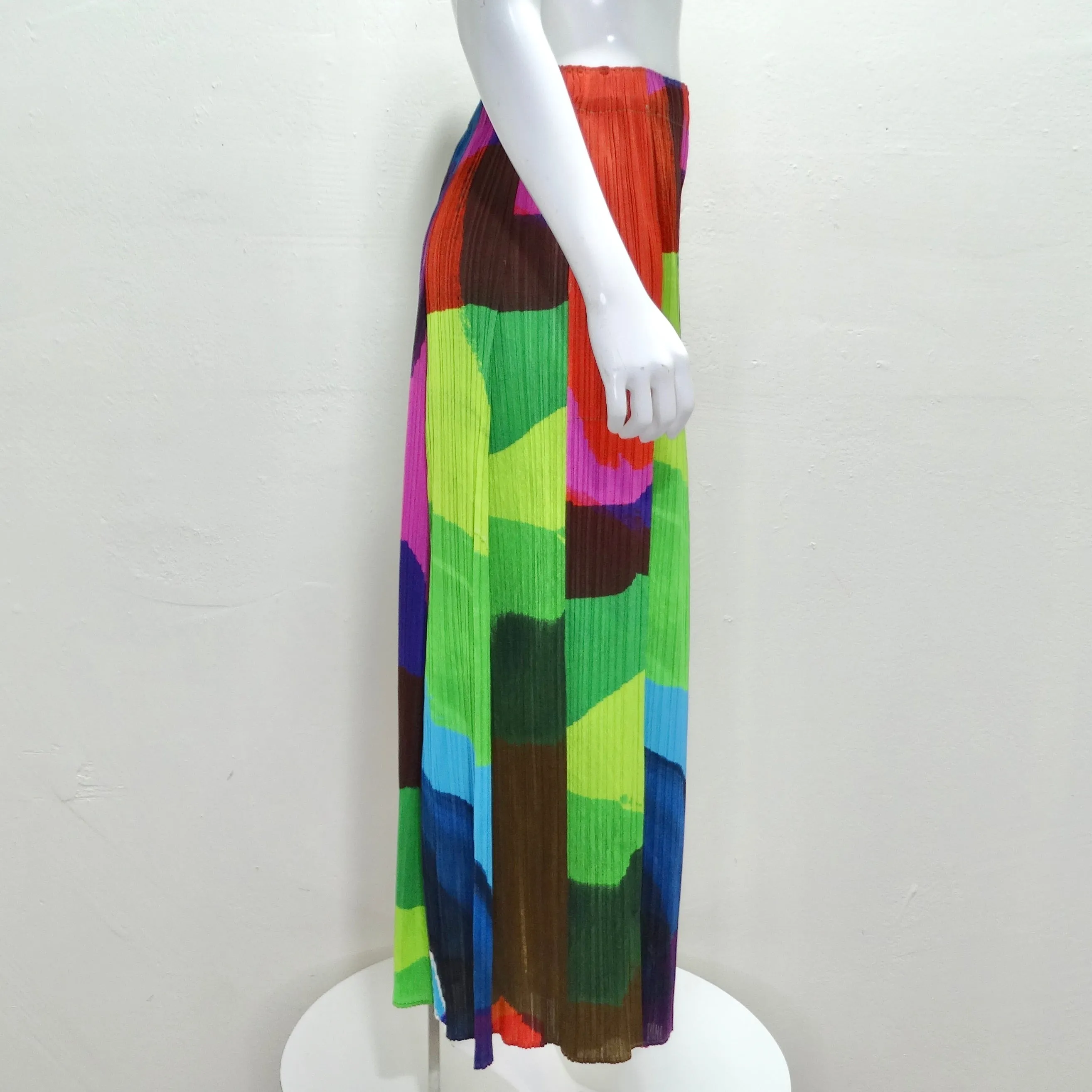 Issey Miyake 1990s Pleats Please Multicolor Pants