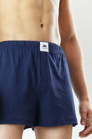 Jersey Boxer Shorts - Navy Blue