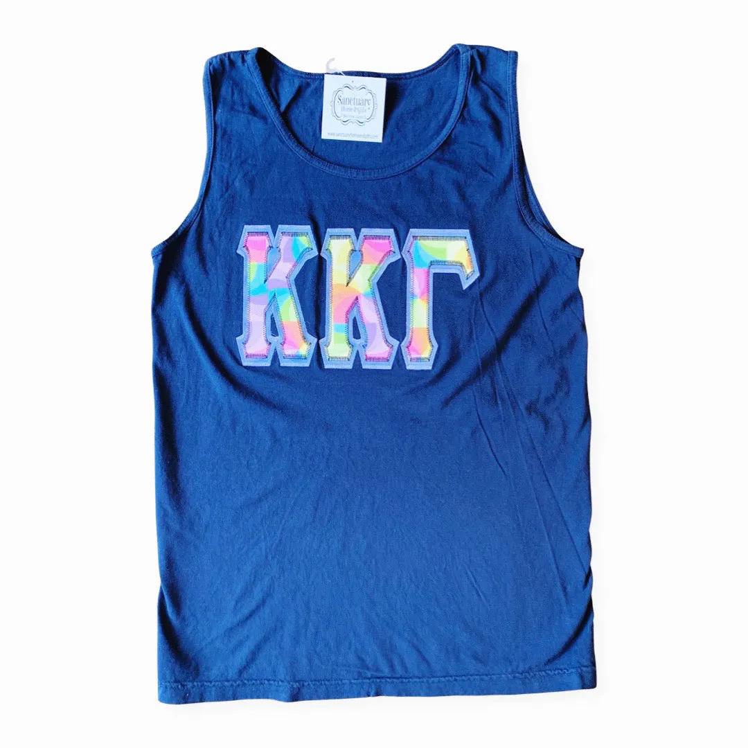 KAPPA KAPPA GAMMA DOUBLE APPLIQUE TANK