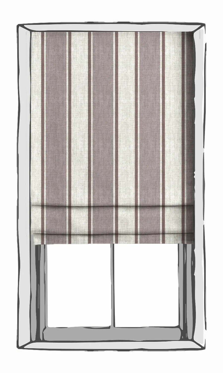 'Lara Theme' Geometric Print Window Blinds (Tonal Purple)