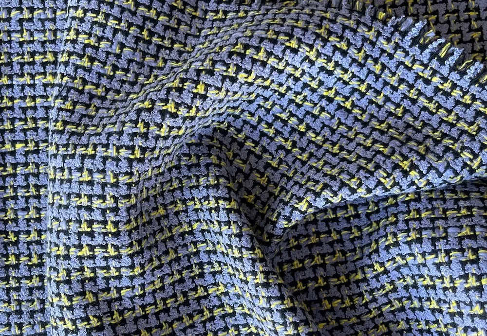 Lilac Dreams Wool & Cotton Bouclé (Made in Italy)