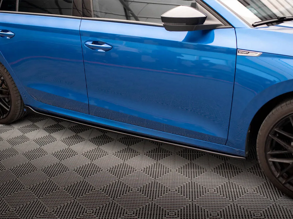 Maxton Design - SIDE SKIRTS SPLITTERS V1 SKODA OCTAVIA MK4 (2019-)
