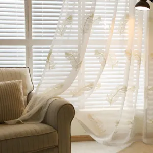 Modern Embroidered Polyester Vertical Blinds