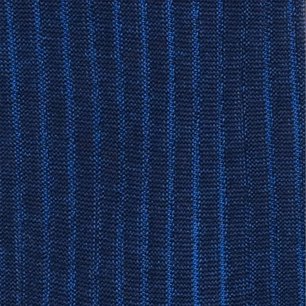 Navy & Royal Blue Ribbed Cotton Socks