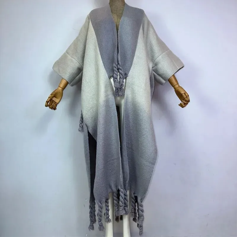 Ombre Mist Wool Kimono