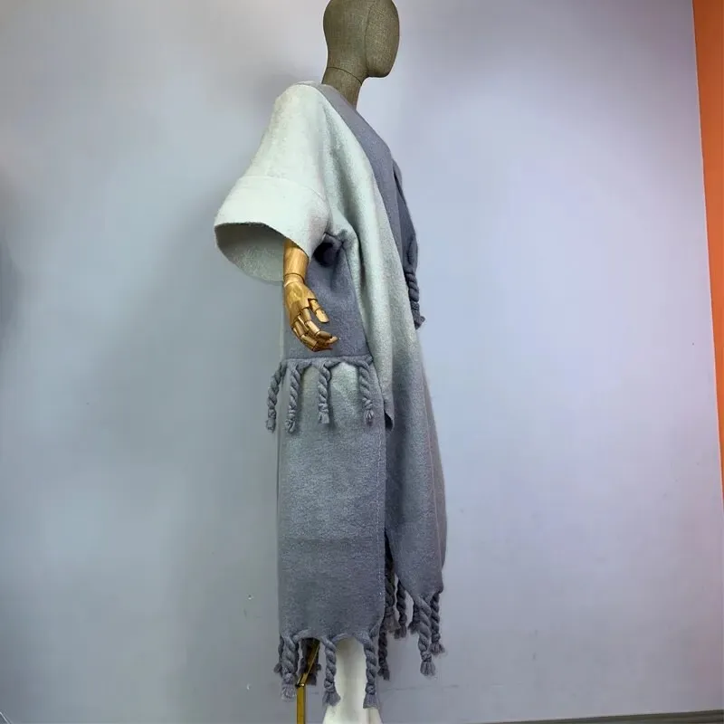 Ombre Mist Wool Kimono