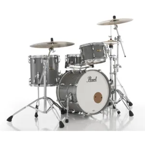 Pearl Masters Maple Pure 3pc Drum Set 20/12/14 w/L-Bracket R2 Mounts Putty Gray