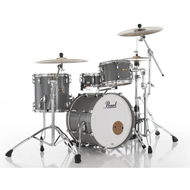 Pearl Masters Maple Pure 3pc Drum Set 20/12/14 w/Standard R2 Mounts Putty Gray