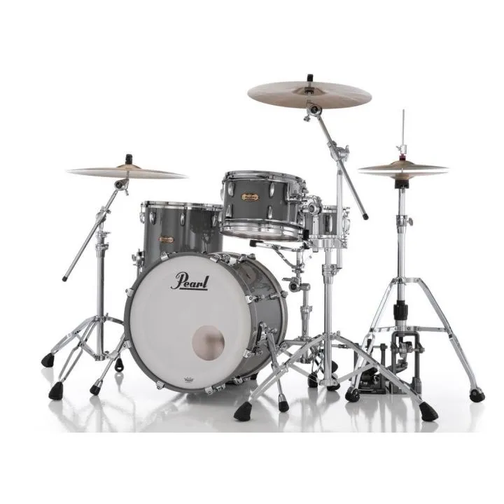 Pearl Masters Maple Pure 3pc Drum Set 20/12/14 w/Standard R2 Mounts Putty Gray