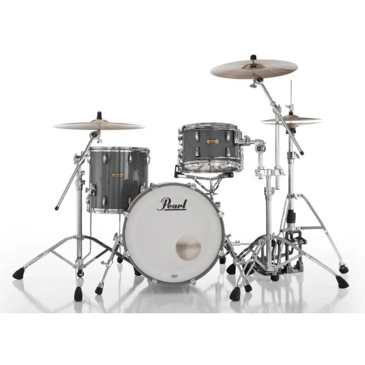 Pearl Masters Maple Pure 3pc Drum Set 20/12/14 w/Standard R2 Mounts Putty Gray
