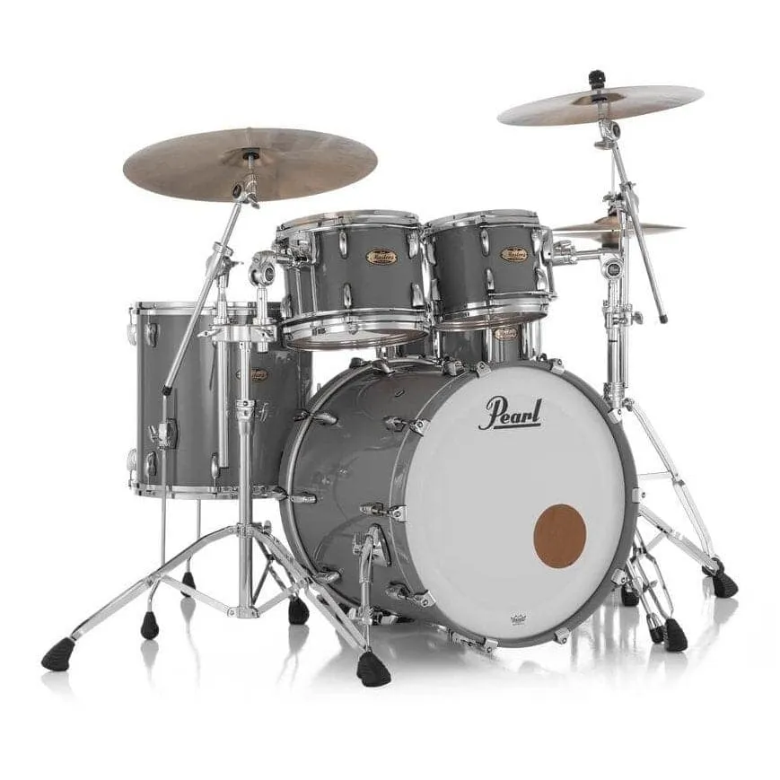 Pearl Masters Maple Pure 4pc Drum Set w/22x18BD w/Standard R2 Mounts Putty Gray