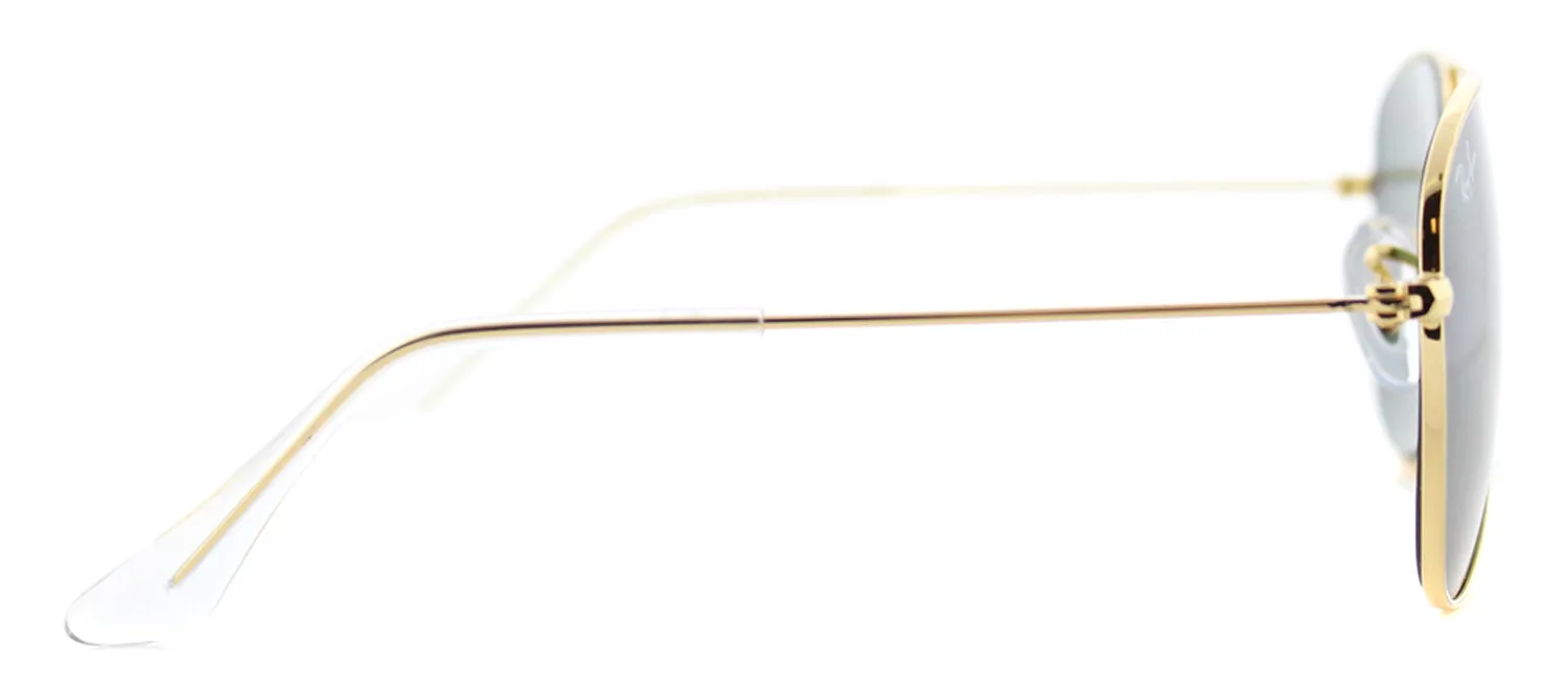 Ray-Ban Junior Aviator Junior Jr RJ 9506 223/71 Aviator Metal Gold Eyeglasses with Green Lens