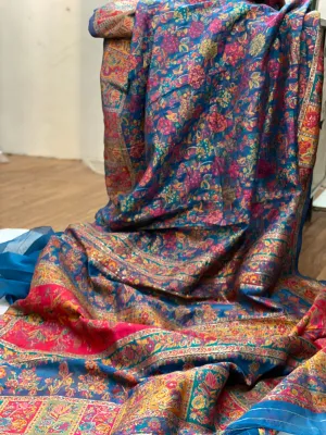 Regal Handloom Banarasi Saree in Navy Blue Pure Organza Silk