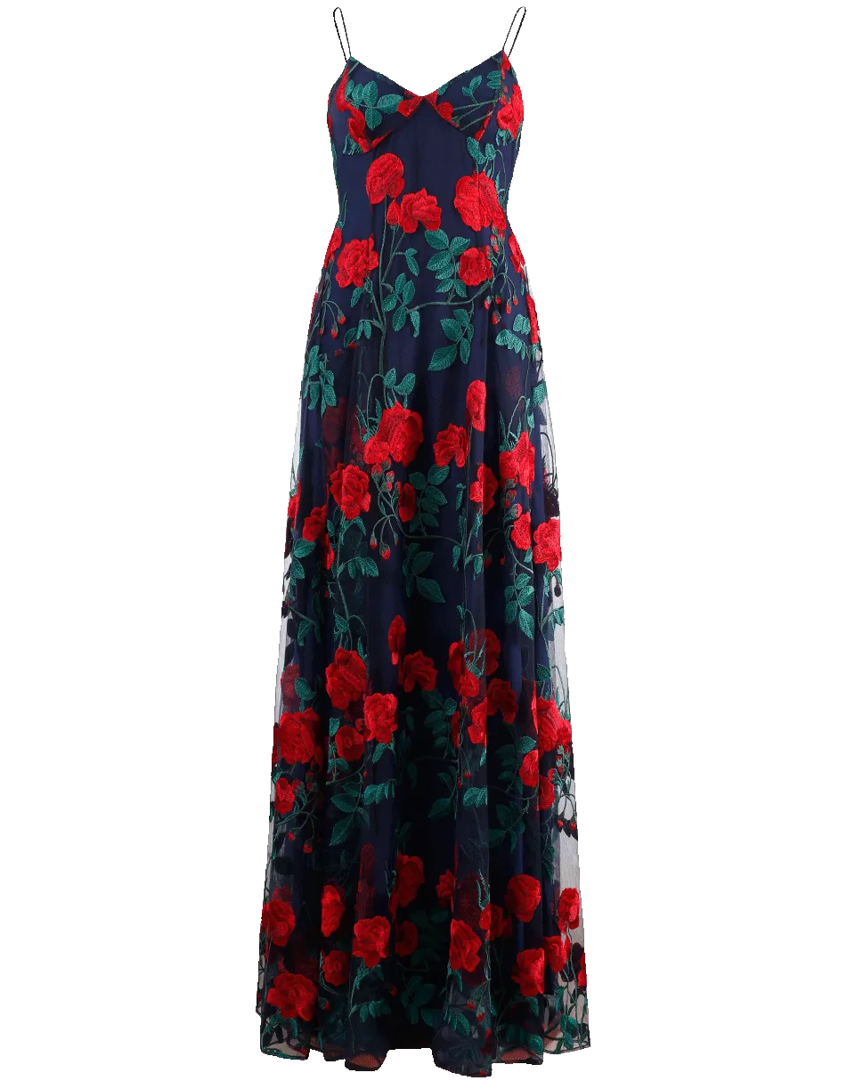 Right On Top Of The Rose Gown