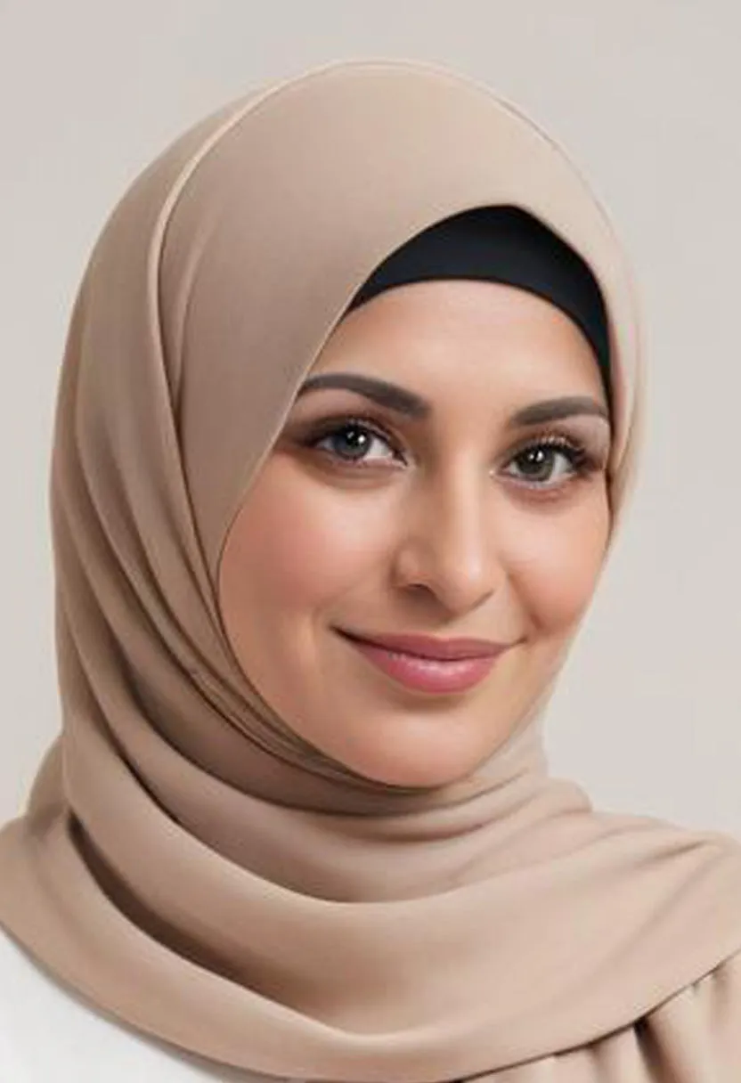 Sandy Beige Pleated Hijab