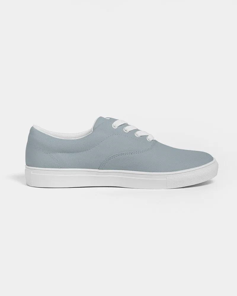 Shaded Pale Cyan Gray Canvas Sneakers | Women's | C10M0Y0K30