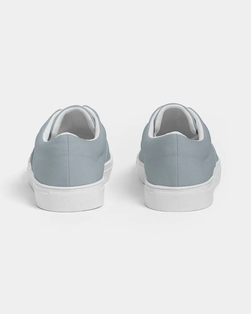 Shaded Pale Cyan Gray Canvas Sneakers | Women's | C10M0Y0K30