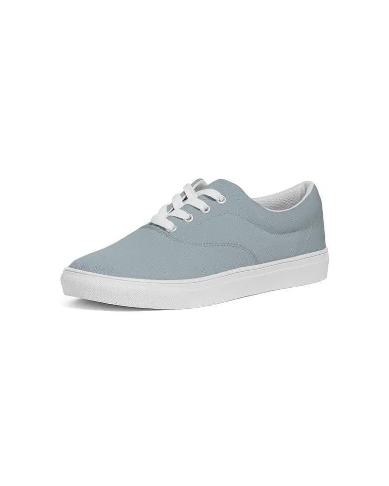 Shaded Pale Cyan Gray Canvas Sneakers | Women's | C10M0Y0K30