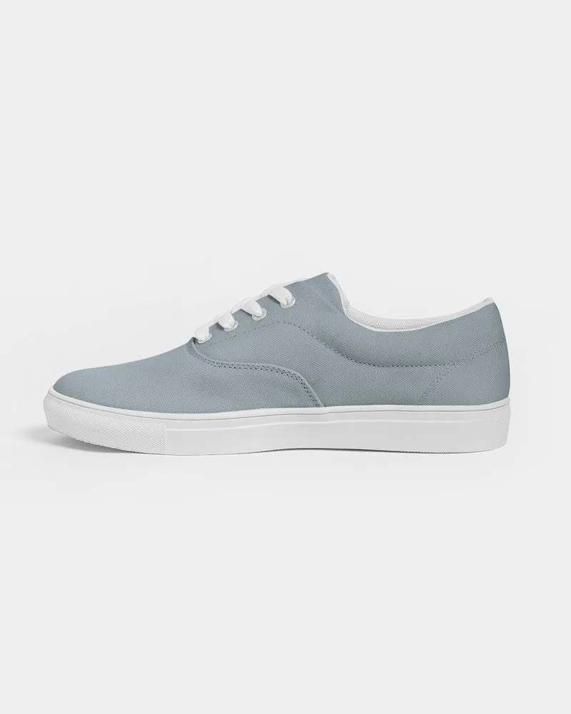 Shaded Pale Cyan Gray Canvas Sneakers | Women's | C10M0Y0K30