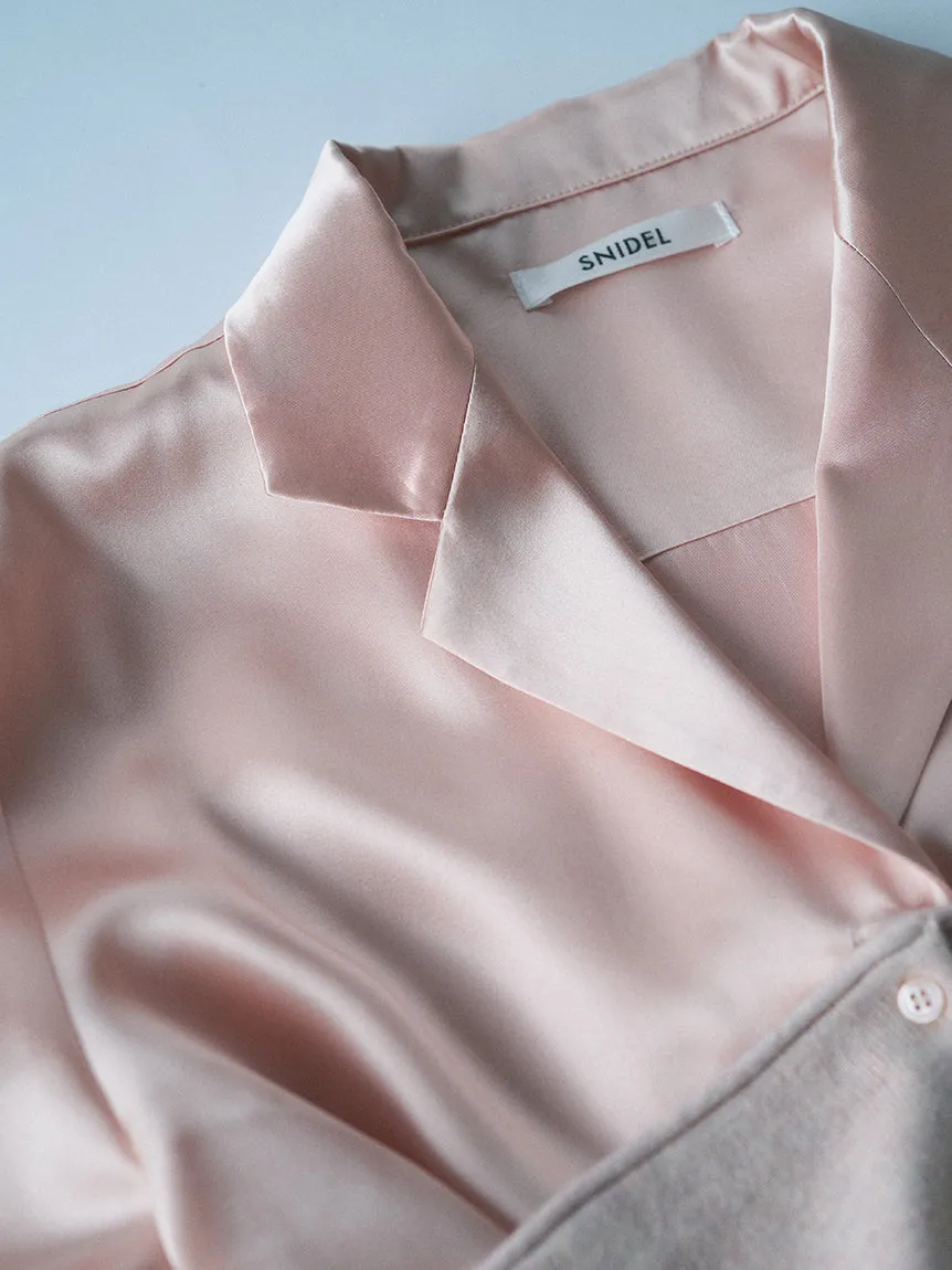 Sustainable Bear Set Satin Shirt