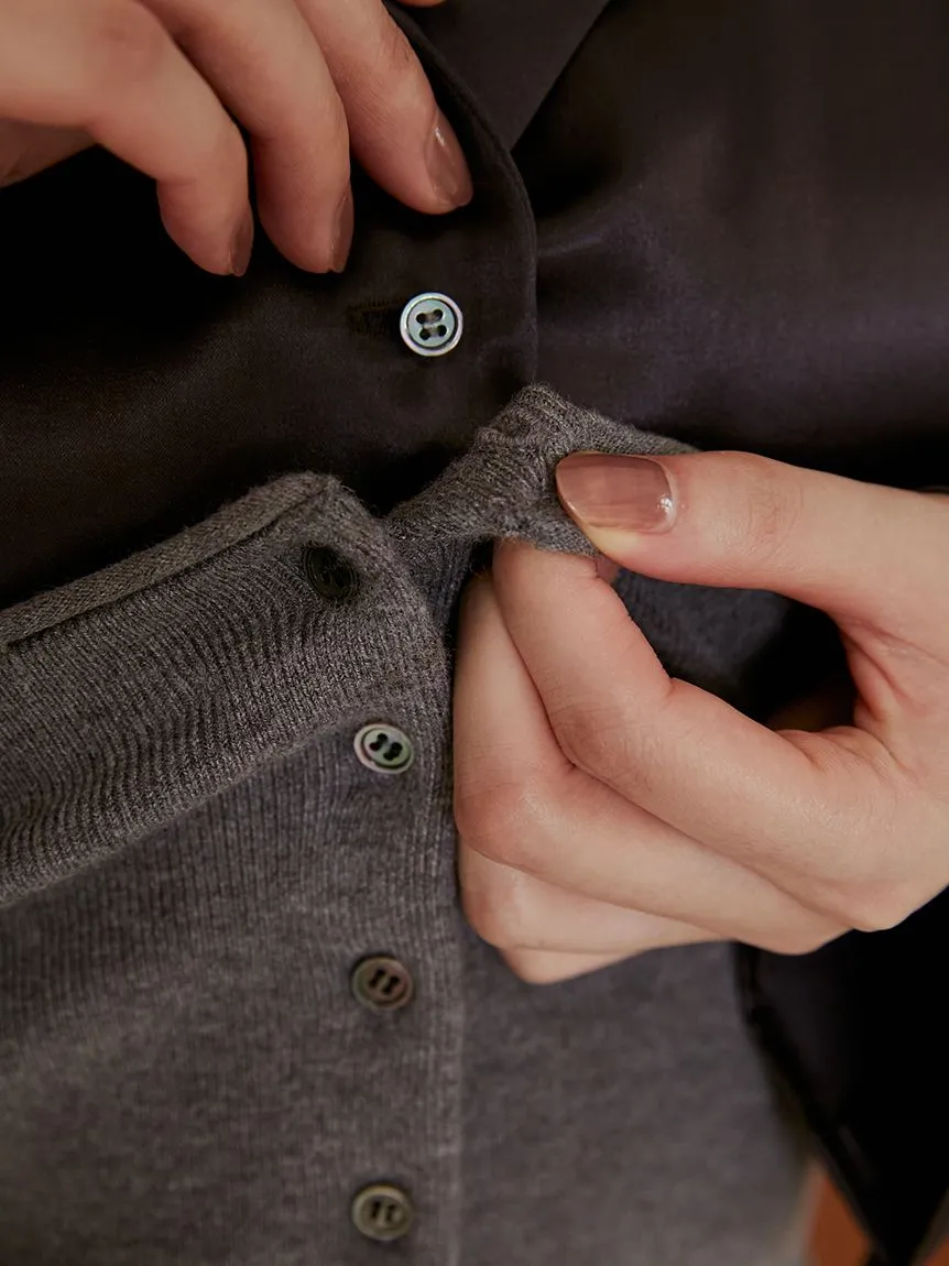 Sustainable Bear Set Satin Shirt