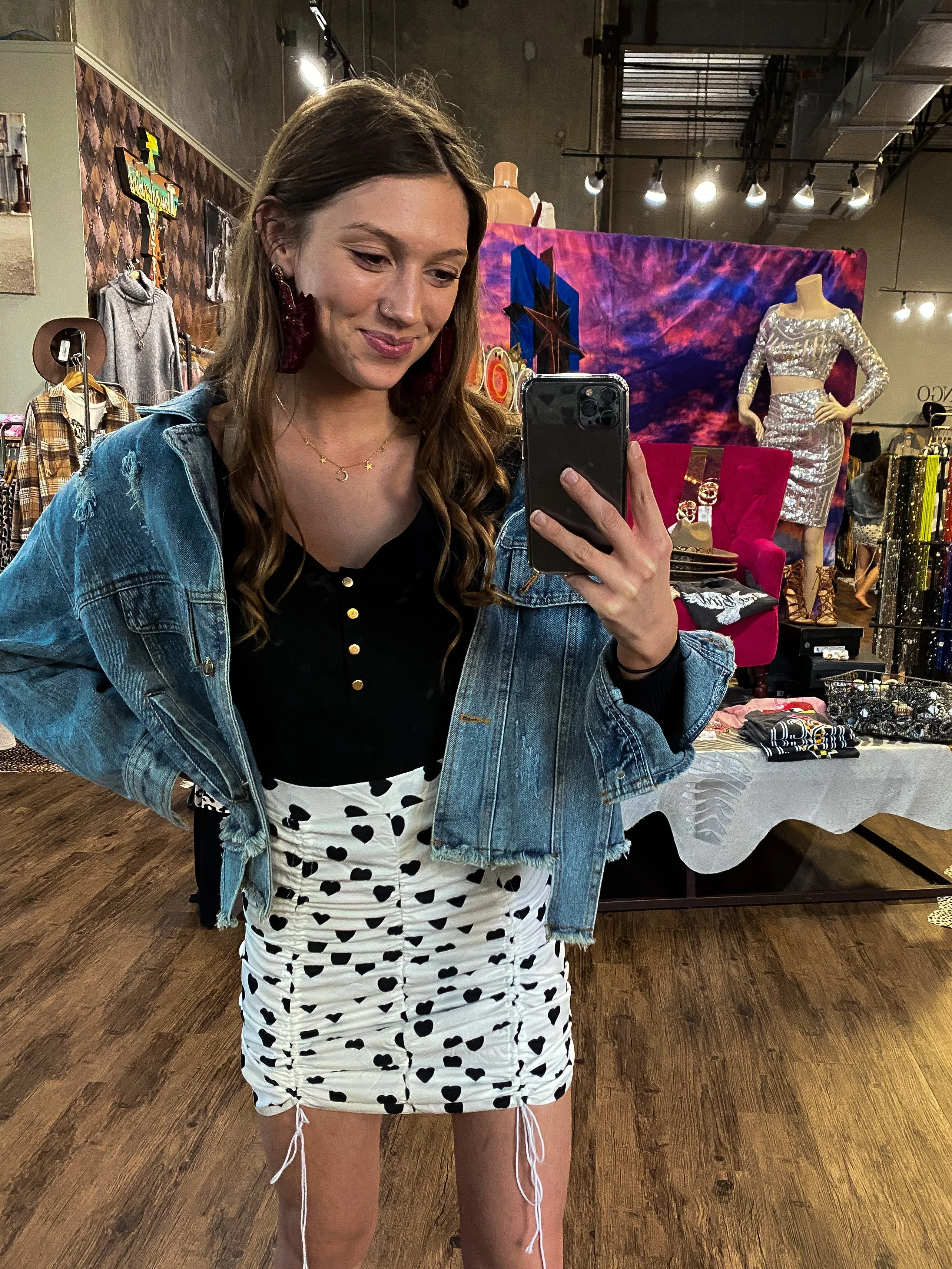 The Cupid Black and White Skirt