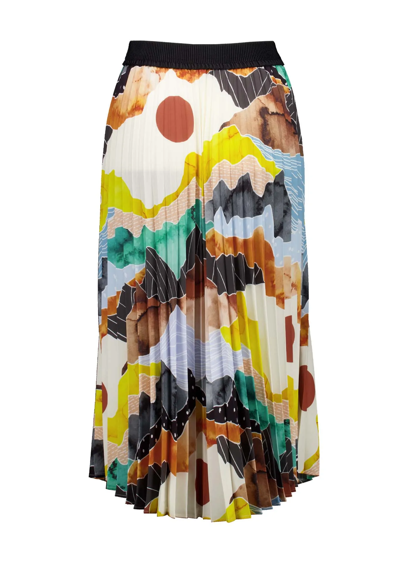 Vista Pleat Skirt Orange