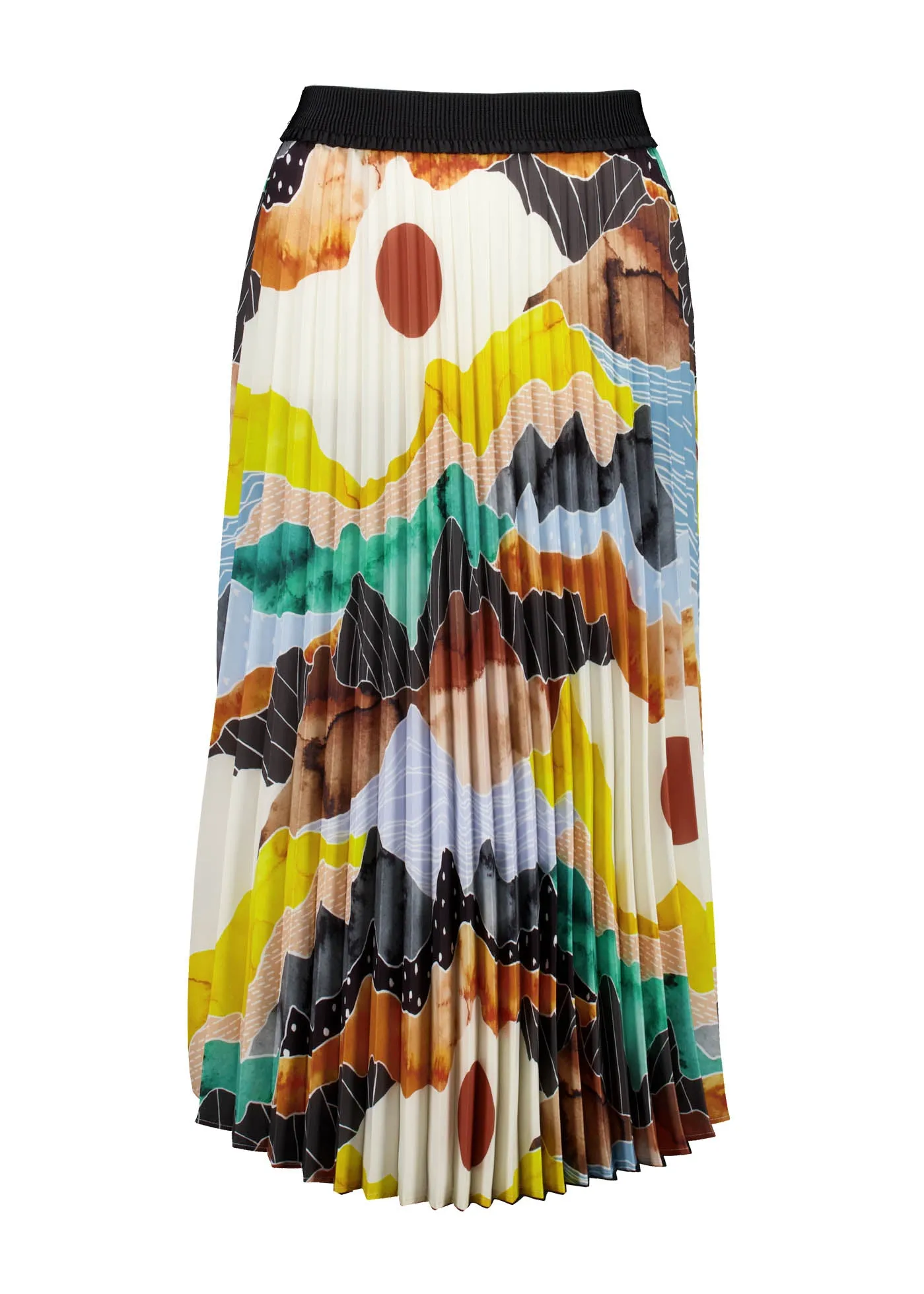 Vista Pleat Skirt Orange